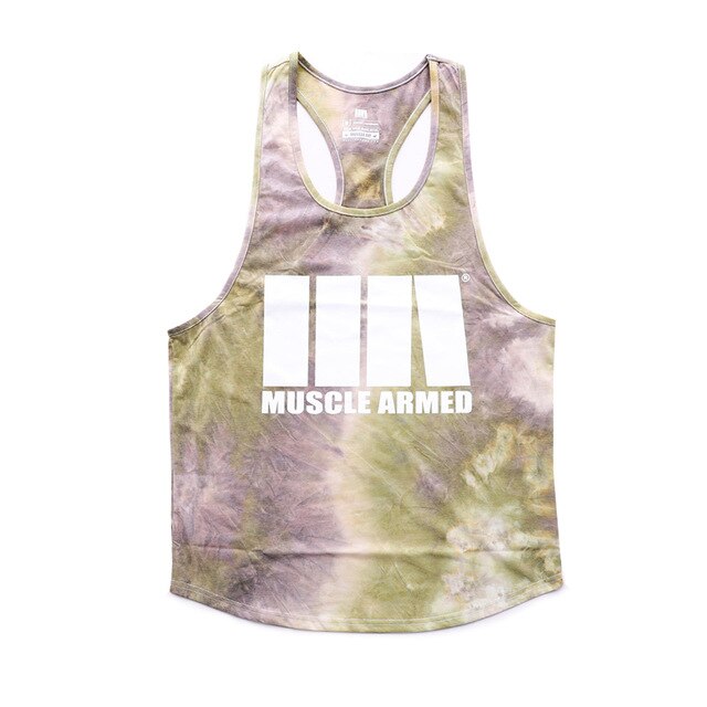 Gyms Fitness Workout Singlet Sling Vest Men Bodybuilding Tank Top Camouflage sleeveless Shirt Boy Summer Brand gym clothing-6