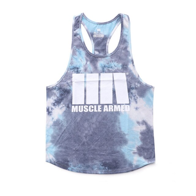 Gyms Fitness Workout Singlet Sling Vest Men Bodybuilding Tank Top Camouflage sleeveless Shirt Boy Summer Brand gym clothing-7